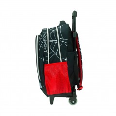 Trolley Primary School Bag Gim Spiderman Black City