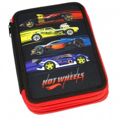 Double Full Pencil Case Hot Wheels Gim