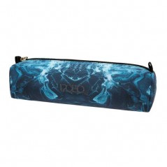 Oval Pencil Case POLO 937006 Wallet Art Blue