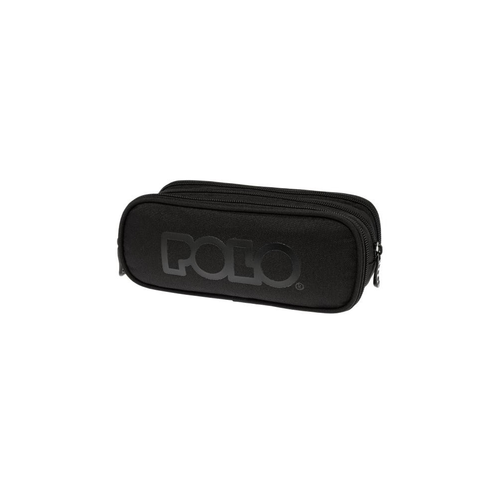 Oval pencil case POLO 937005 Triple Black