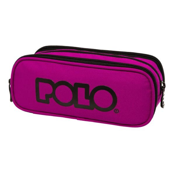 Oval pencil case POLO 937005 Triple Purple