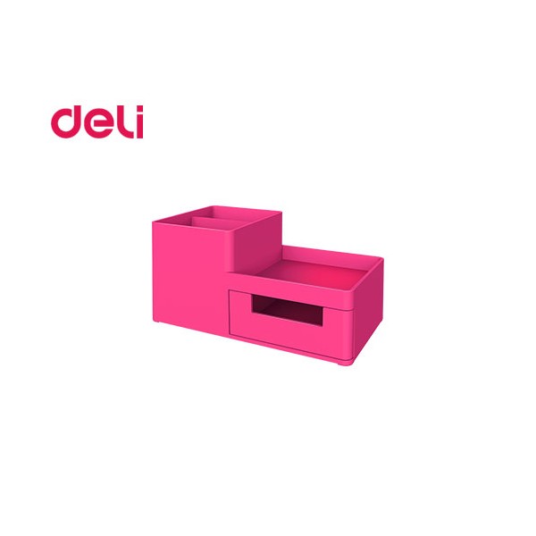 Desk set plastic Deli Rio 3 seats Fuchsia