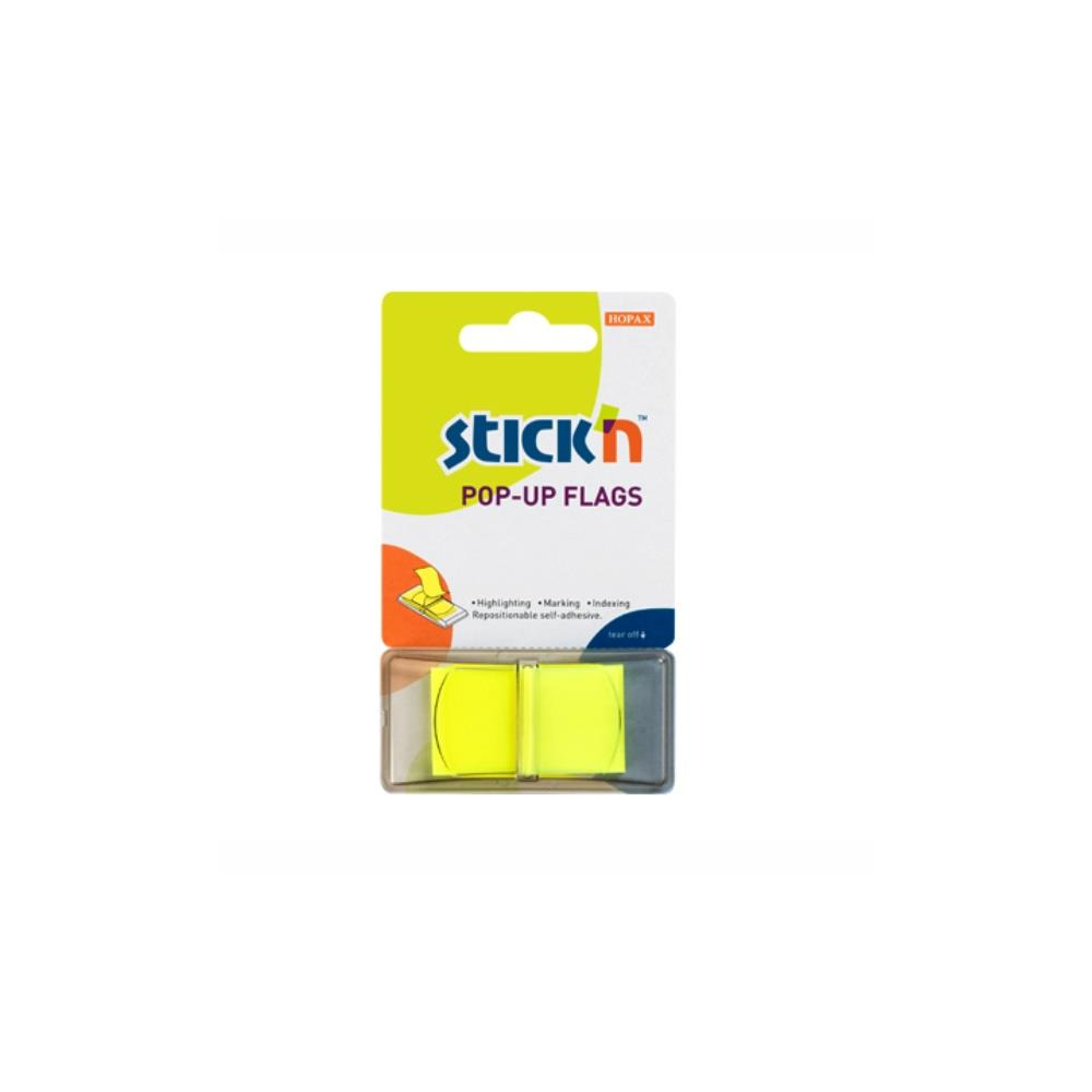 Hopax Stick'n Pop Up Bookmarks 45x25mm 50 sheets yellow