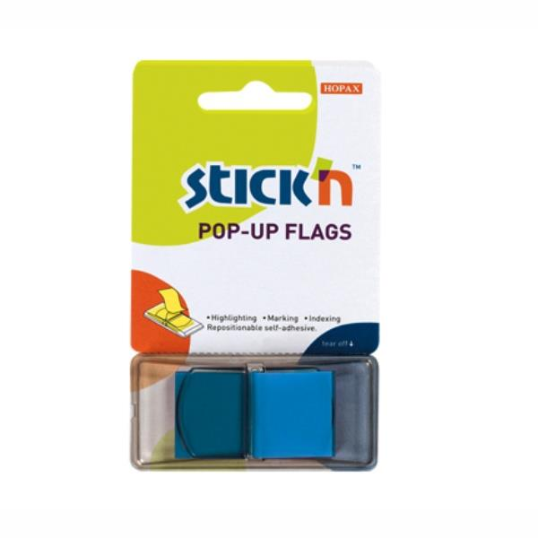 Σελιδοδείκτες Hopax Stick' n Pop Up 45x25mm 50 φύλλων μπλε