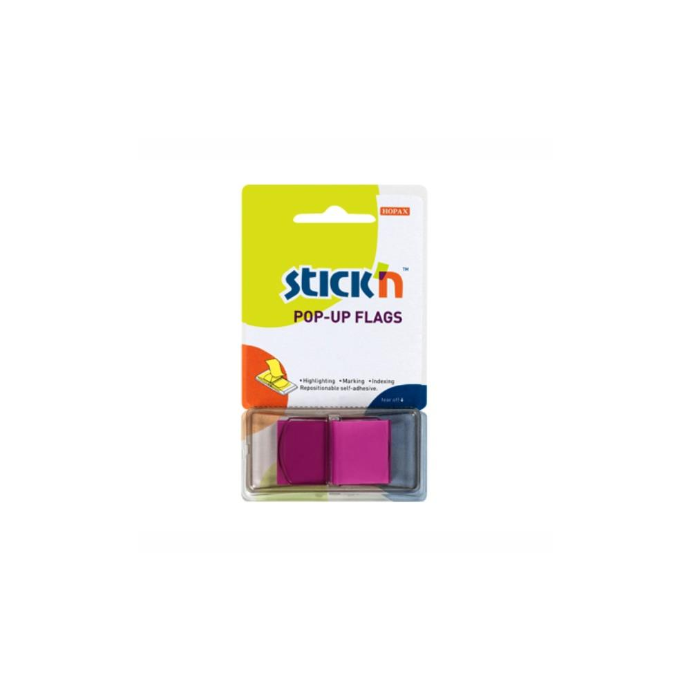 Σελιδοδείκτες Hopax Stick' n Pop Up 45x25mm 50 φύλλων μοβ