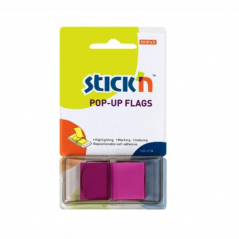 Σελιδοδείκτες Hopax Stick' n Pop Up 45x25mm 50 φύλλων μοβ