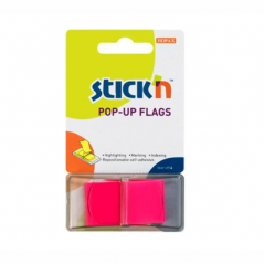 Hopax Stick'n Pop Up Bookmarks 45x25mm 50 sheets pink