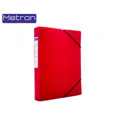 Colored Plastic Box with Metron Rubber 25x35x5cm.