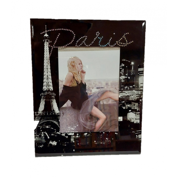 Κορνίζα γυάλινη κάθετη "Paris"