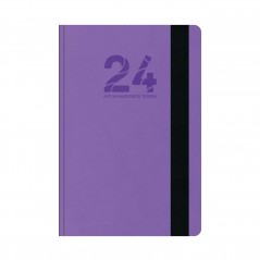 Daily Calendar Rodonit 10x14 Rubber Band Purple 2024