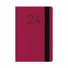 Daily Calendar Rodonit 12x17 Rubber Band Fuchsia 2024