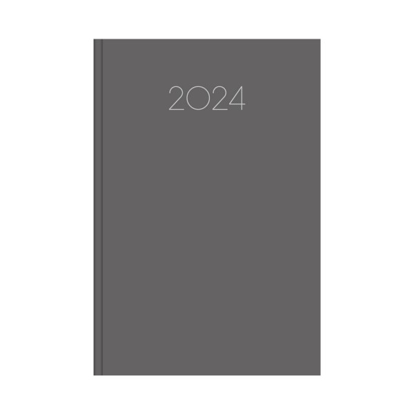 Calendar Daily Simple 14x21 Grey 2024