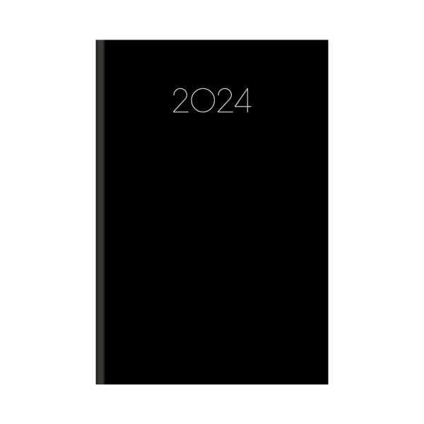 Ημερολόγιο Εβδομαδιαίο 17x25 Simple Μαύρο 2024