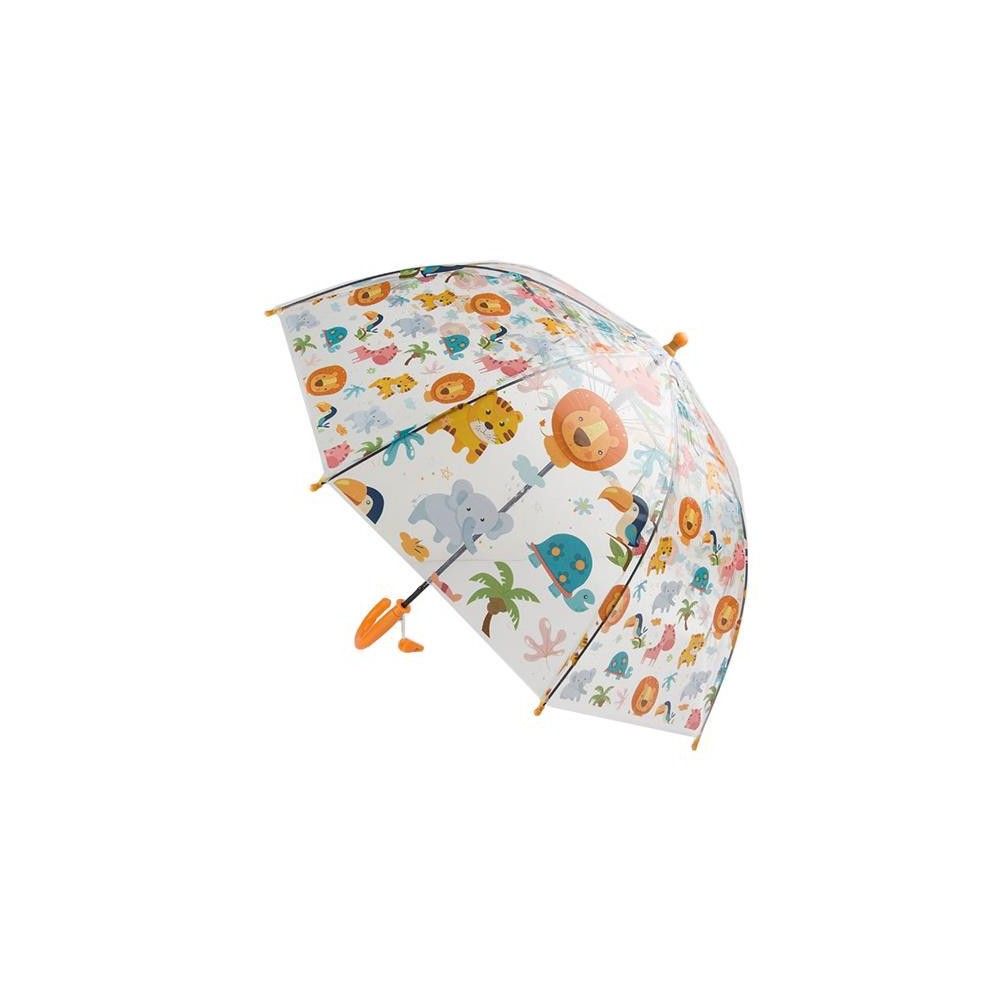 Children's transparent umbrella with animals Ø75cm.