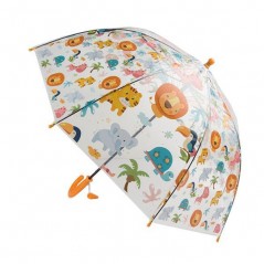 Children's transparent umbrella with animals Ø75cm.