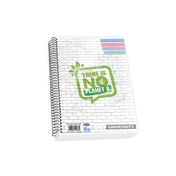 Notebook with a Single spiral "University P.P. Transparent"