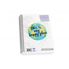 Notebook with a Single spiral "University P.P. Transparent"