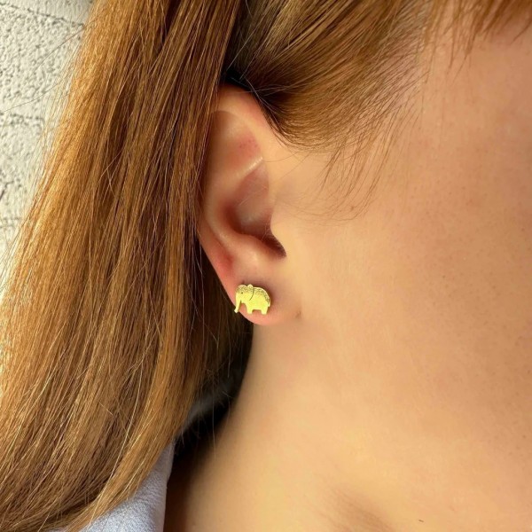 Stud earrings Elephant