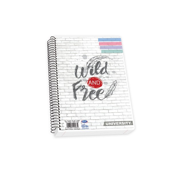 Notebook with a Single spiral "University P.P. Transparent"