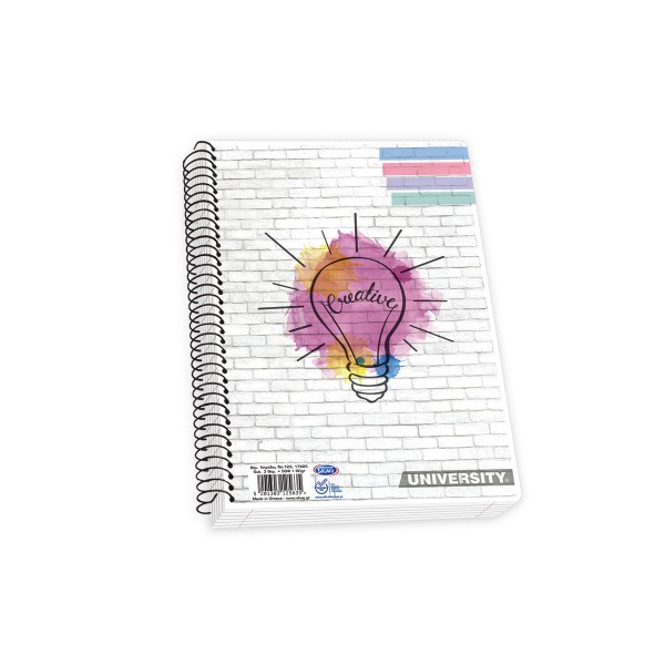 Notebook with a Single spiral "University P.P. Transparent"