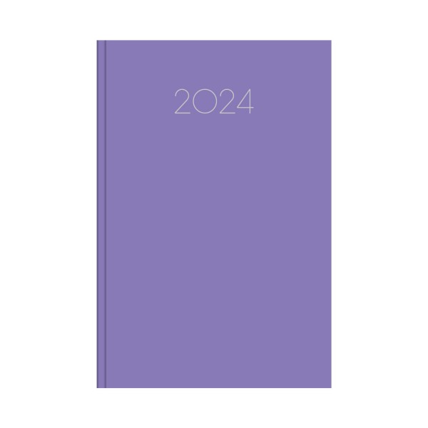 Calendar Daily Simple 10x14 Lilac 2024