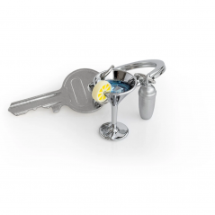 Metalmorphose Martini Cocktail Keychain