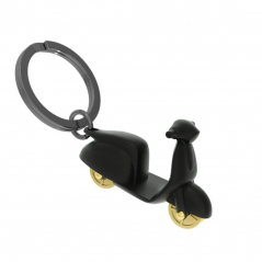 Metalmorphose Scooter Black Keychain