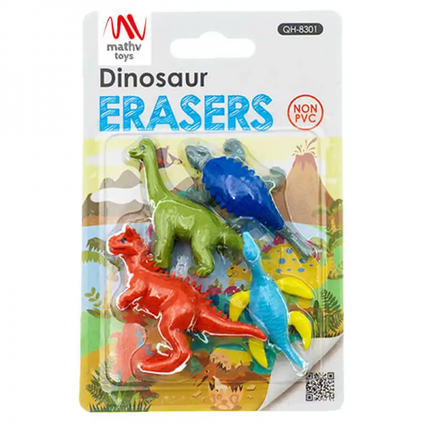 Dinosaurs Erasers (QH 8301)