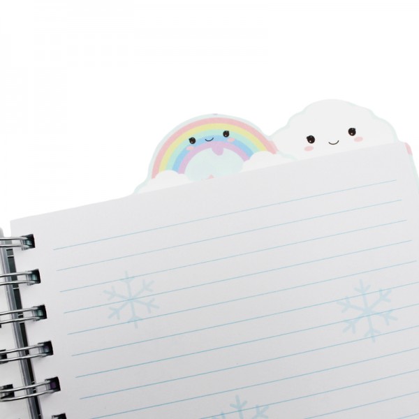 A5 spiral notebook with themes Frosty Collection