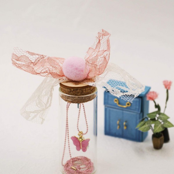 Children's necklace Butterfly in a bottle