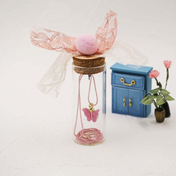 Children's necklace Butterfly in a bottle