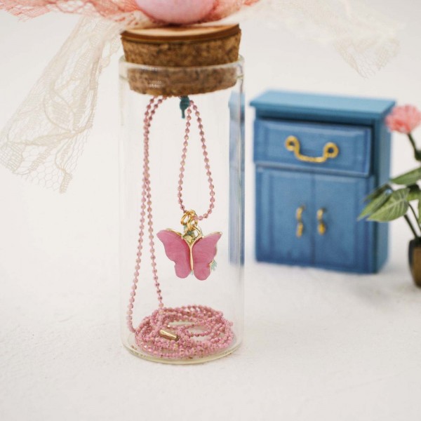 Children's necklace Butterfly in a bottle