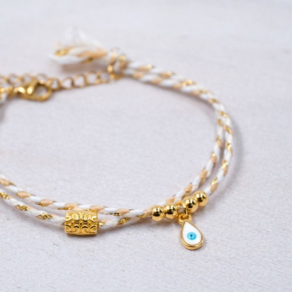 Golden Thread Eyelet Bracelet