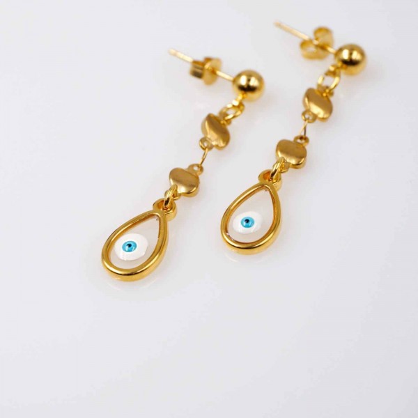 Eye drop earrings