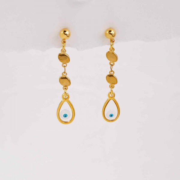 Eye drop earrings