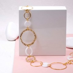 Plexi Circles Long Necklace