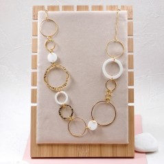 Plexi Circles Long Necklace