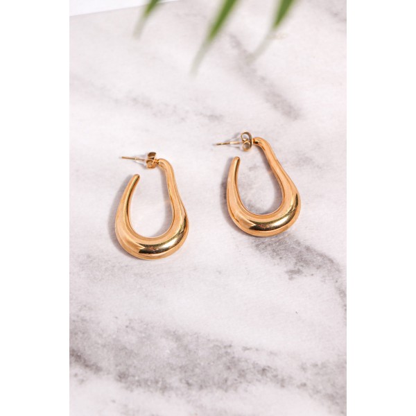 Beverly Stainless Steel Earrings - Gold