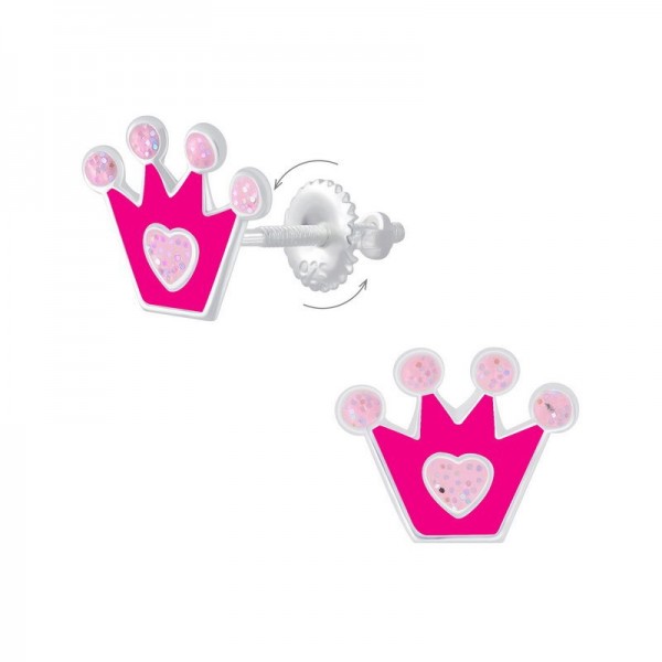Princess Screw-On Children's Safety Earrings