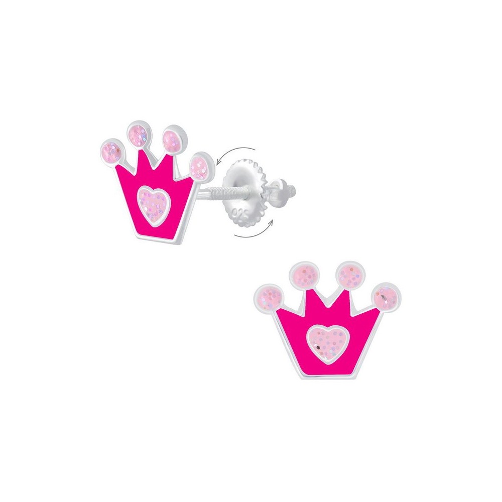 Princess Screw-On Children's Safety Earrings