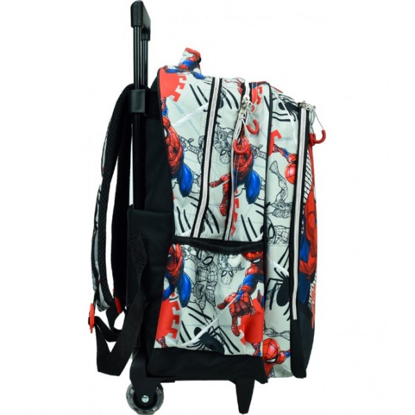 Trolley Primary School Bag Gim Spiderman Spider Wall