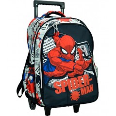 Trolley Primary School Bag Gim Spiderman Spider Wall