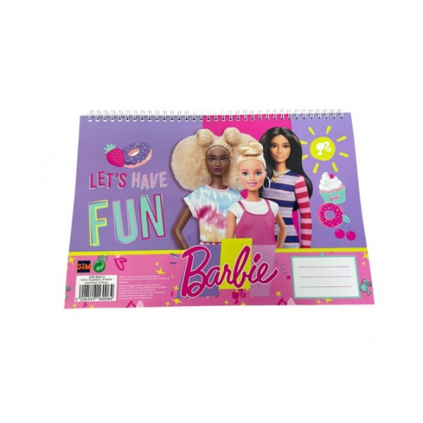 Μπλοκ ζωγραφικής Α4 30 Φύλλων Barbie Friends Fun GIM