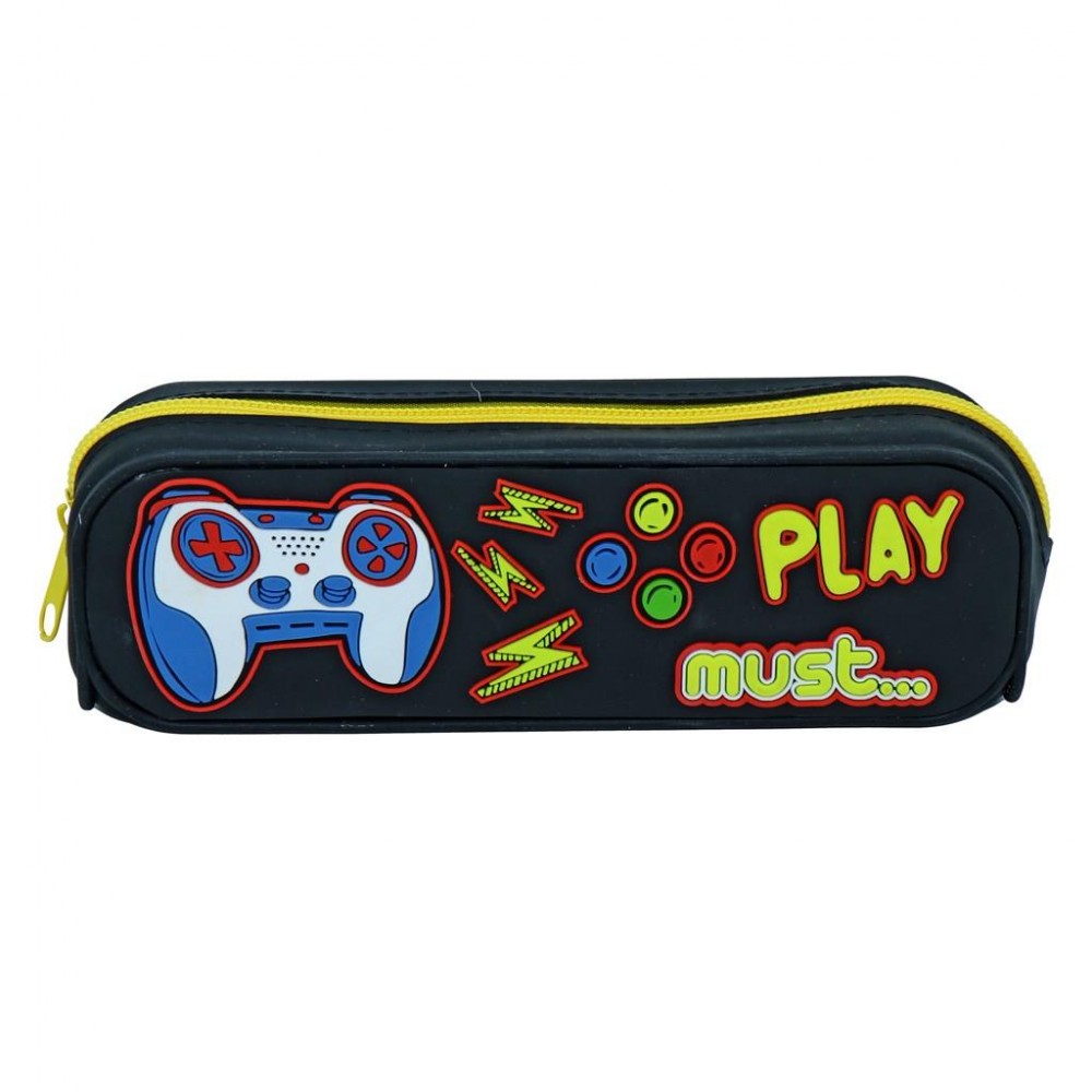 Silicone Barrel Pencil Case Play 3D Focus Must