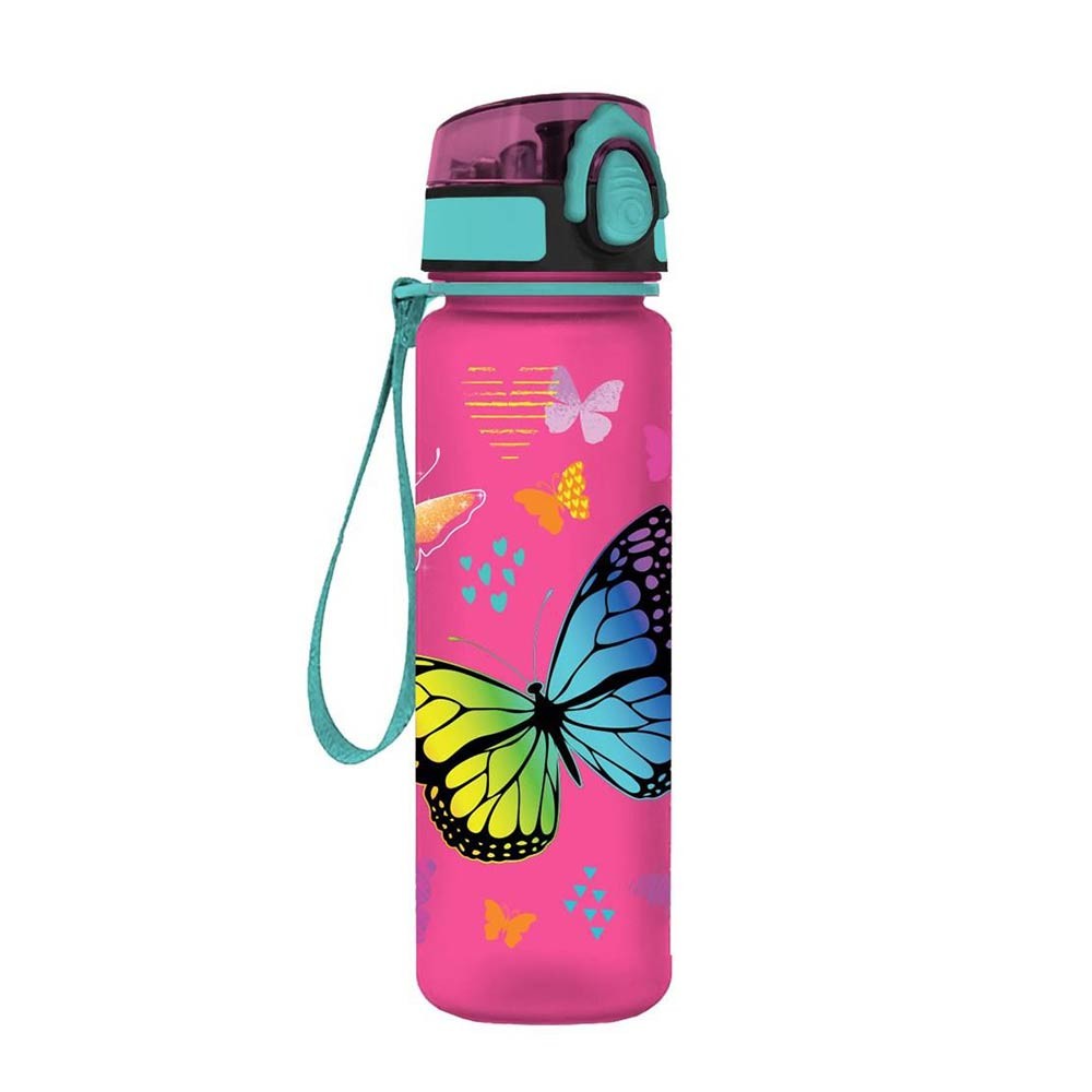 Water Canteen Plastic PCTG Butterflies 650ml (585685_BF)