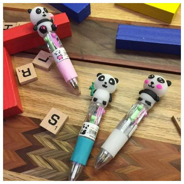 Four Colour Mini Panda Pen