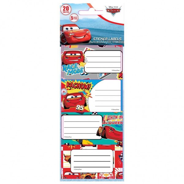 Cars name stickers 20 pcs. (564559)