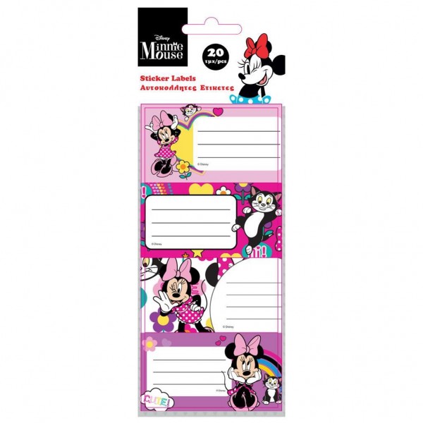 Minnie name stickers 20 pcs. (564558)