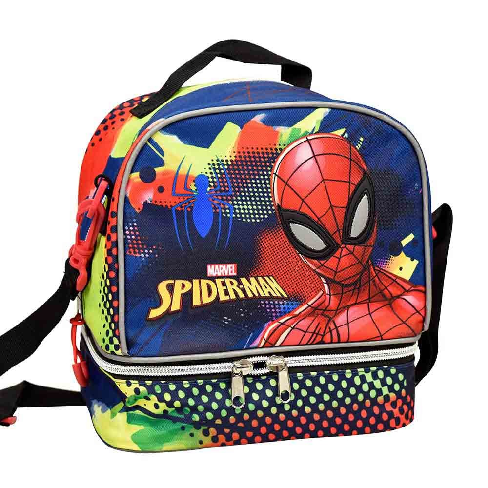 Τσαντάκι Φαγητού Ισοθερμικό ώμου Spiderman Silver Eyes GIM