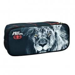 Pencil Barrel Case No Fear Back Me Up Laser Lion